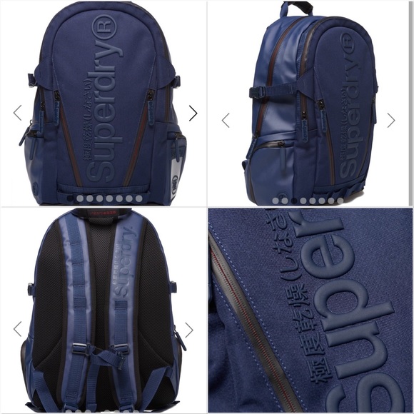 superdry navy backpack